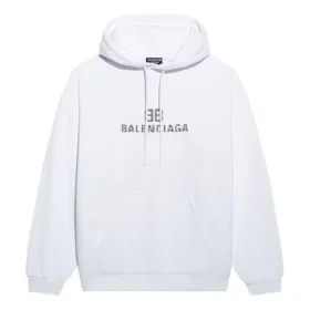 Mikiny s kapucí BB Pixel Medium Fit „Bílá“ 578135TKVI89040