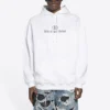 Mikiny s kapucí BB Pixel Medium Fit „Bílá“ 578135TKVI89040