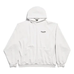 Mikiny s kapucí Beverly Hills Oversized „Off White Black“ 739024TQVS73307