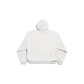 Mikiny s kapucí Beverly Hills Oversized „Off White Black“ 739024TQVS73307