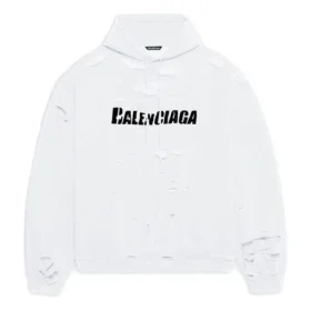 Mikiny s kapucí Caps Destroyed „White“ 659403TKVB69040