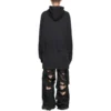 Mikiny s kapucí DIY College „Black“ 744463TOVK21055