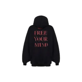 Mikiny s kapucí Free Your Mind „Black“ 641529TJU791000