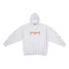 Mikiny s kapucí Metallica Oversized Fit „Dirty White Orange“ 697879TMV890901