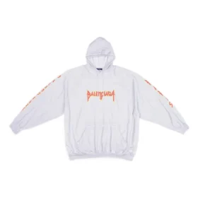 Mikiny s kapucí Metallica Oversized Fit „Dirty White Orange“ 697879TMV890901
