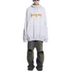 Mikiny s kapucí Metallica Oversized Fit „Dirty White Orange“ 697879TMV890901