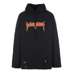 Mikiny s kapucí Metallica v oversized střihu „Black Orange“ 698083TMV891055