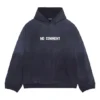 Mikiny s kapucí No Comment, volný střih „Navy Blue“ 674986TLVG43967