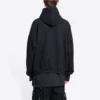 Mikiny s kapucí Qixi Wide Fit „Black“ 674986TLVC21070