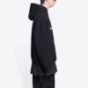 Mikiny s kapucí Qixi Wide Fit „Black“ 674986TLVC21070