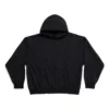 Mikiny s kapucí, střední střih „Black Faded“ 742603TOVF39034
