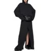 Mikiny s kapucí, střední střih „Black Faded“ 742603TOVF39034