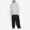 Mikiny s kapucí Turn, volný střih „Heather Grey Black“ 674986TLVB41167