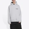 Mikiny s kapucí Turn, volný střih „Heather Grey Black“ 674986TLVB41167