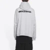 Mikiny s kapucí Turn, volný střih „Heather Grey Black“ 674986TLVB41167