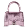 Mini Hourglass taška s horním uchem ve tvaru přesýpacích hodin „Lilac“ 664676-1S4NY-5304