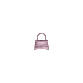 Mini Hourglass taška s horním uchem ve tvaru přesýpacích hodin „Lilac“ 664676-1S4NY-5304