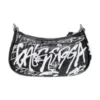 Mini taška Le Cagole s řetízkem a graffiti „Black“ 695814210G61090