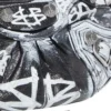 Mini taška Le Cagole s řetízkem a graffiti „Black“ 695814210G61090