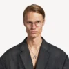Náhrdelník s prstencem Saint-Germain v lesklé stříbrné barvě