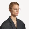 Náhrdelník s prstencem Saint-Germain v lesklé stříbrné barvě