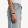 Náramek/choker Malibu s perličkami v černé/bílé/lesklé stříbrné barvě