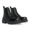 Šněrovací kozačky Strike „Black Lambskin“ 590974WAD401000