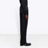 Nylonové Track kalhoty na zip „Black“ 621435TIO541000