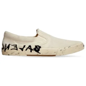 Nízké nazouvací boty Paris „Washed White Cotton“ 710295W3RR59010