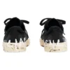 Nízké tenisky Paris „Black Destroyed Cotton and White Rubber with Graffiti“ 688754W3RR51099