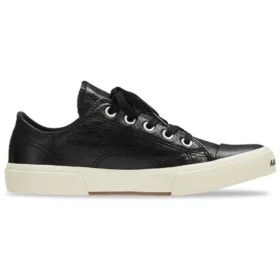 Nízké tenisky Paris „Black Leather and White Rubber“ 688757W3RCB1090