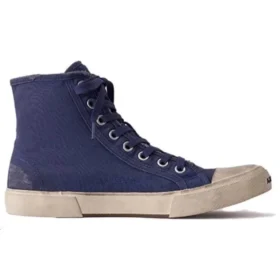 Nízké tenisky Paris „Indigo Destroyed Cotton and White Rubber“ 688752W3RC14990