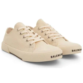 Nízké tenisky Paris „White Cotton and White Rubber“ 688757W3RCB9090