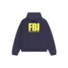 Oboustranná mikina s kapucí FBI „Navy“ k Roku tygra 681472TLVM44084