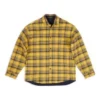 Oboustranná oversized košile s kostkovaným vzorem „Yellow Blue“ 720105TNM277660