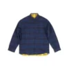 Oboustranná oversized košile s kostkovaným vzorem „Yellow Blue“ 720105TNM277660