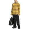 Oboustranná oversized košile s kostkovaným vzorem „Yellow Blue“ 720105TNM277660