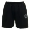 Šortky s logem z česaného úpletu „Washed Black“ 676137TMVA39034