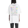 Oversized bavlněné tričko Pride 22 „White Black“ 694576TMVO20904