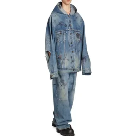 Oversized bundy s kapucí „Blue“ 719315TNW56-4268