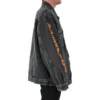 Oversized Denim Bundy Metallica „Washed Black Orange“ 694504TBP471055