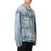 Oversized Denim bundy s prořezanými pruhy „Blue“ 697779TMW264437