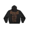 Oversized mikina s kapucí a zipem v heavy metalovém stylu „Black Faded“ 744444TOVD91055