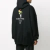 Oversized mikina s kapucí k olympijským hrám v Paříži „Black“ 620973TIV451070