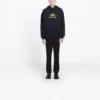 Oversized mikina s kapucí z interlockového úpletu „Black Yellow“ 578138TEV191361