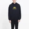 Oversized mikina s kapucí z interlockového úpletu „Black Yellow“ 578138TEV191361
