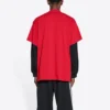 Oversized tričko Balenciaga x adidas „Red“ 712398TNVA66278