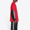 Oversized tričko Balenciaga x adidas „Red“ 712398TNVA66278