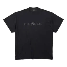 Oversized tričko s obráceným logem AI „Black“ 787358TQVJ41750