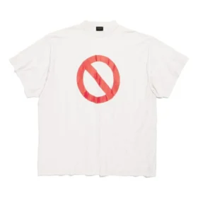 Oversized tričko s obráceným potiskem ze série Bfrnd „Off White“ 787358TQVG89016